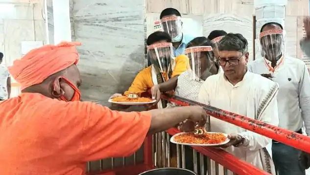 Ram temple construction soil Gorakhnath temple Bhoomipujan