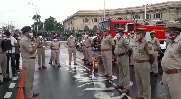 SOP formed grudging self-immolation Lok Bhavan Lucknow